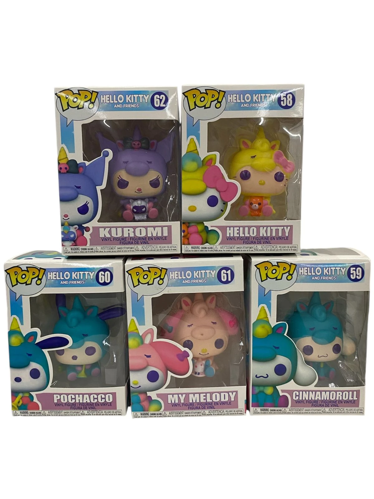 Pop Kuromi, Kitty, My Melody