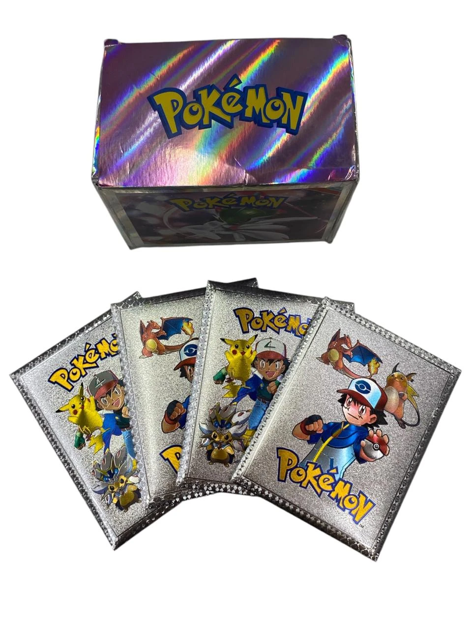 Sobre cartas pokemon plateadas