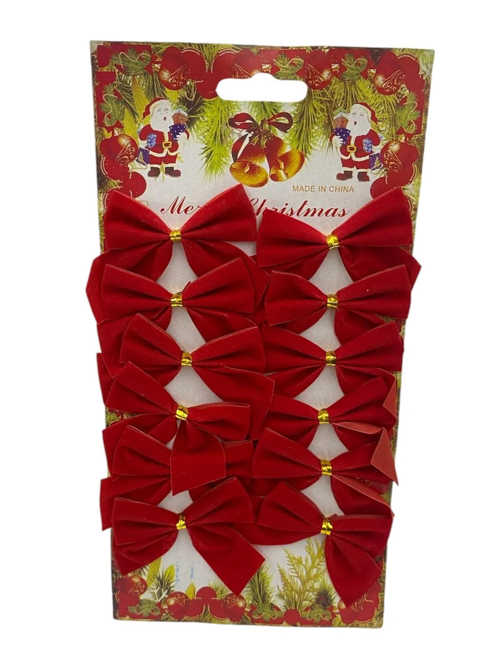 Moños rojos x12 24x12cm
