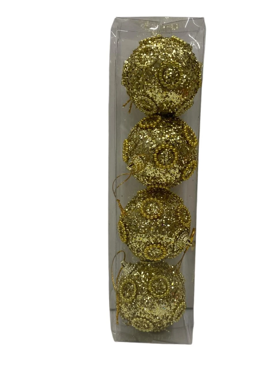 Box bolas brillosas x4 24x6cm