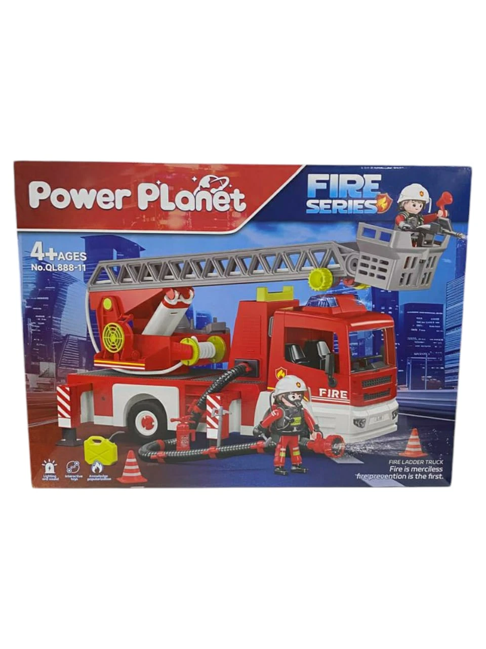 Grua bomberos c/ luz y sonido