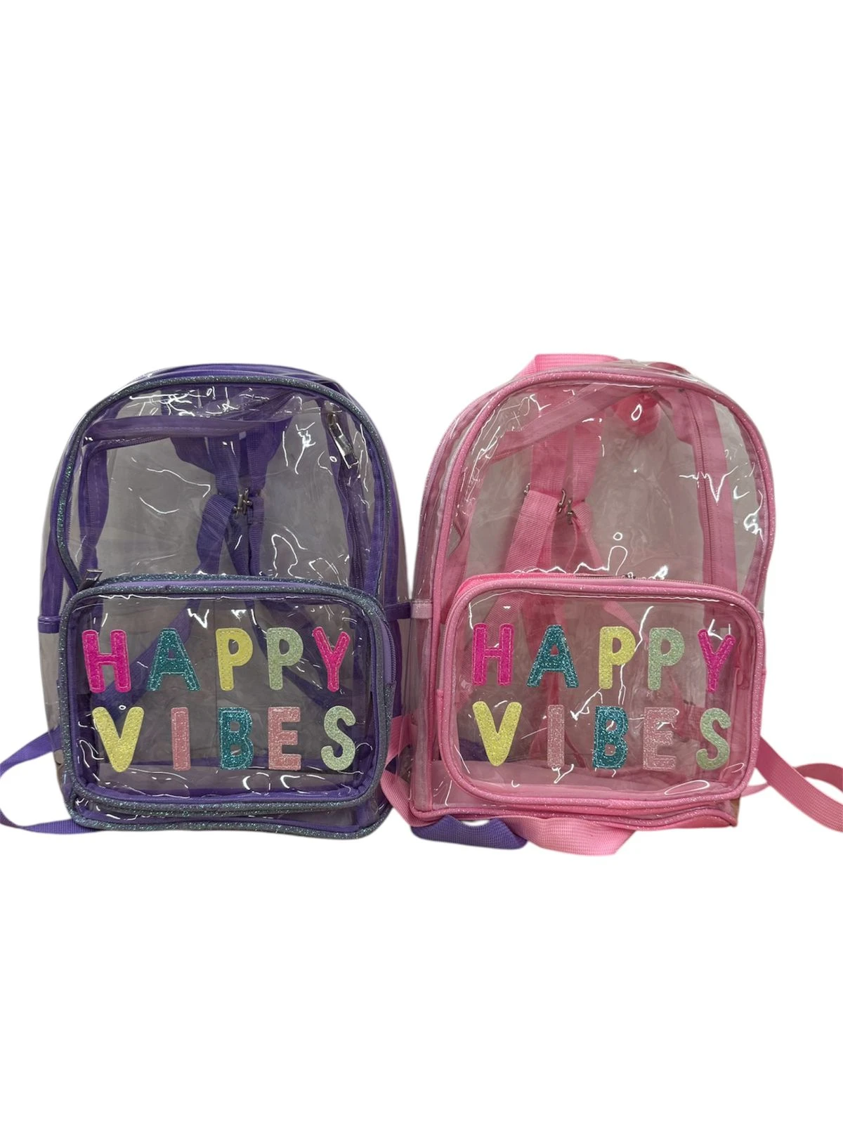Mochila glitter Happy Vibes