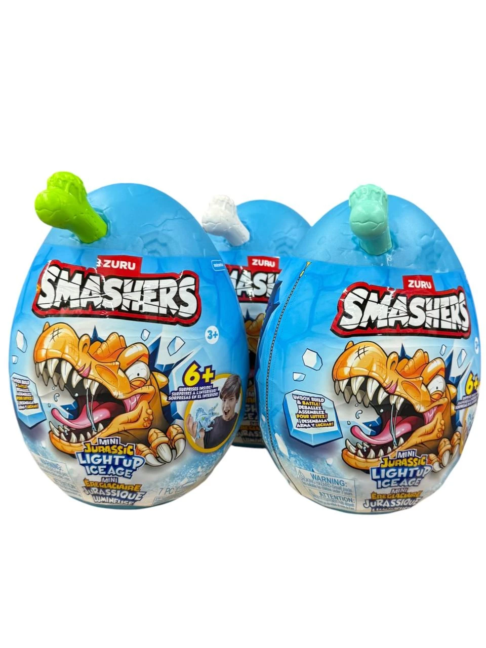 Smashers huevo dino era del hielo brilla en la oscuridad