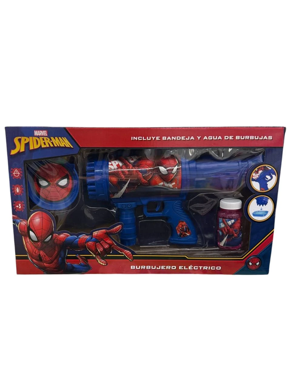Burbujero spiderman pistola