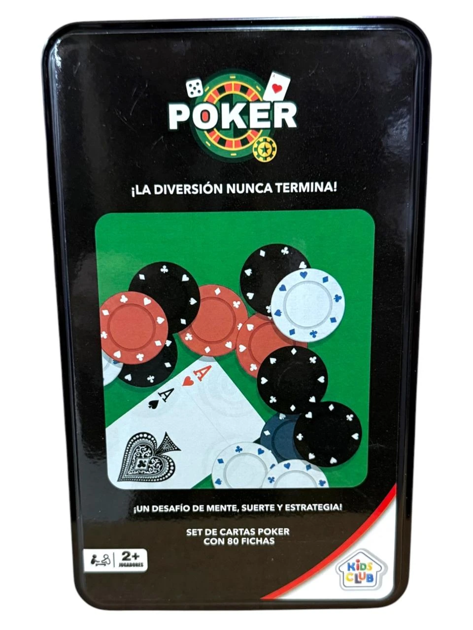 Set de poker c/ 80 fichas