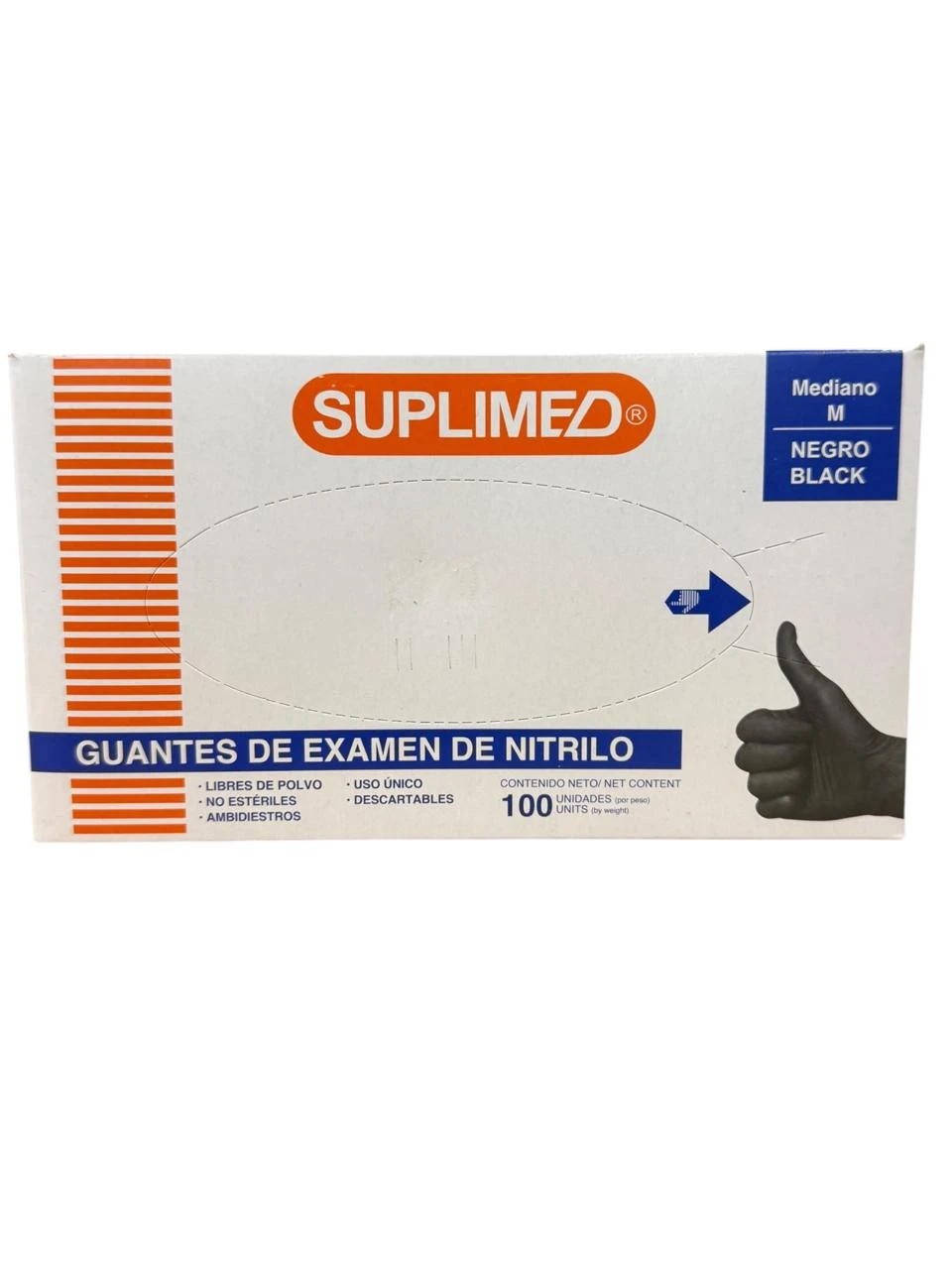 Guantes negros nitrilo