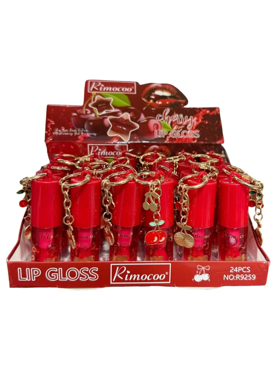 Gloss llavero cereza