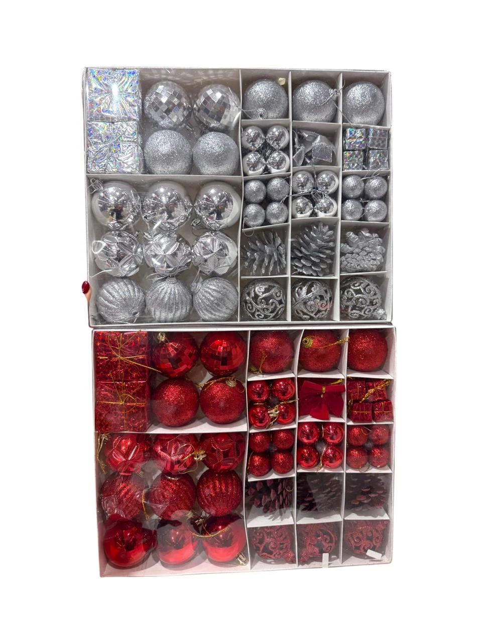 Box bolas y adornos navideños