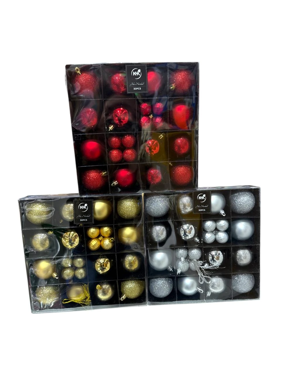 Box bolas navidad x30