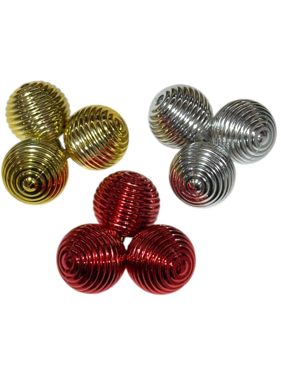 Bolas acanaladas x3