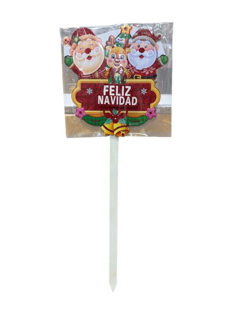 Cartel estaca navidad