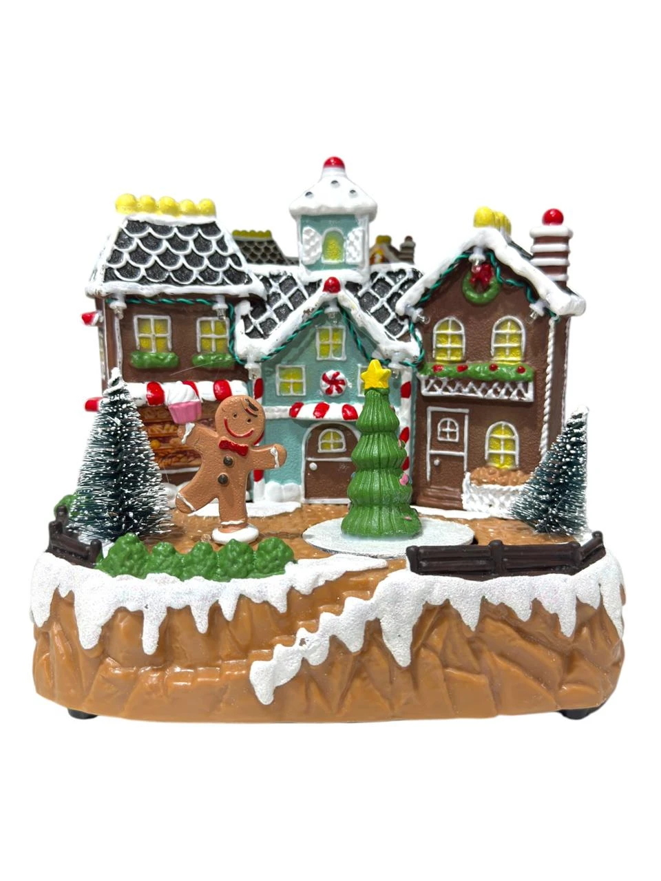 Vecindario navideño luz y sonido