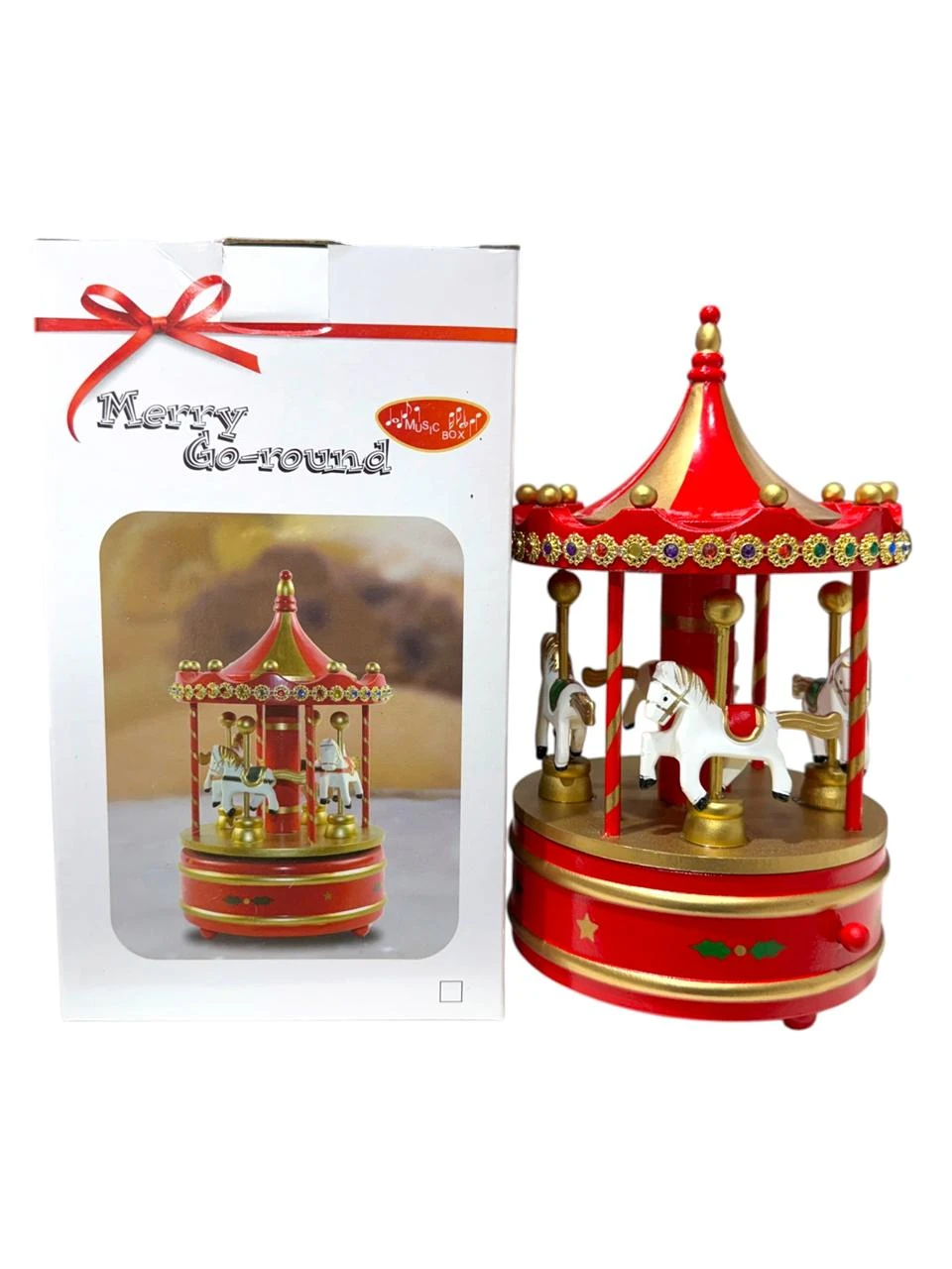 Carrusel navideño luz y sonido