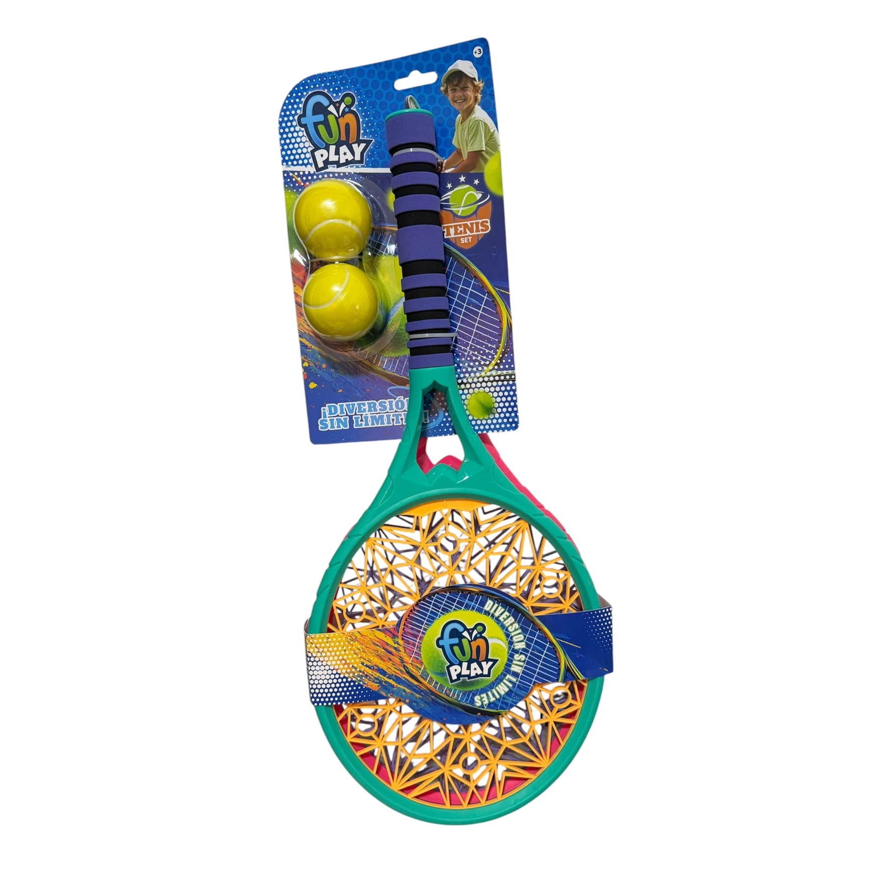 Paleta x2 con 2 pelotas